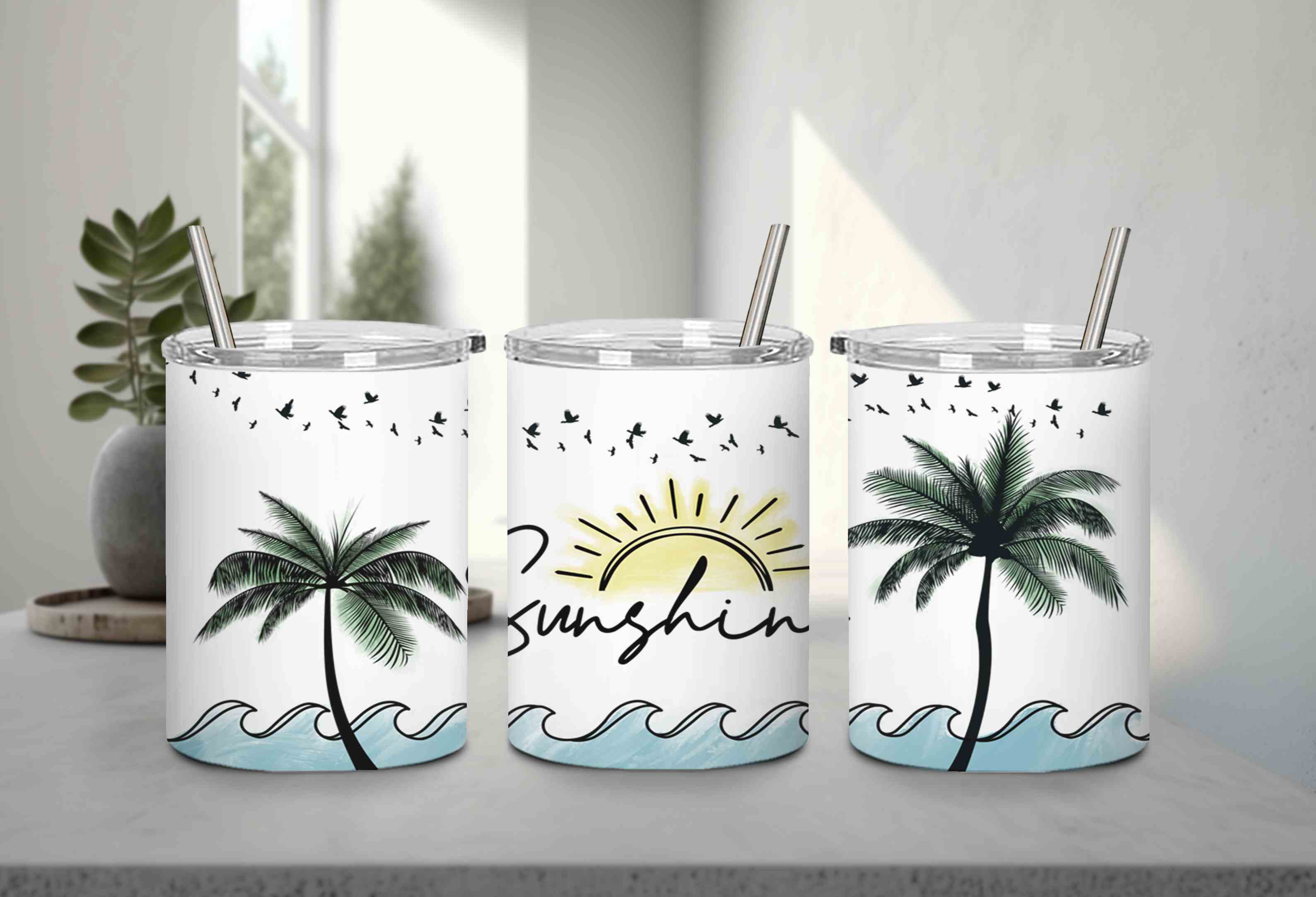 Sunshine Palm Trees-10690